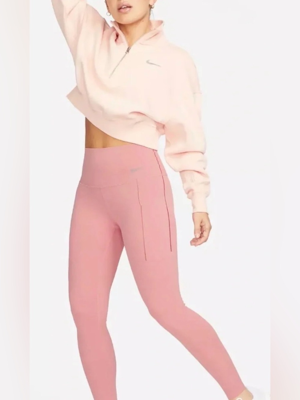 NWT New Nike Universa High-Waisted 7/8 Leggings w/ Pockets DQ5897-618 - Picture 2 of 6